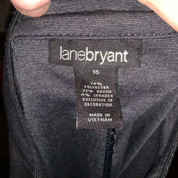 Lane Bryant charcoal gray moto 16 lightweight jacket - Picture 3 of 3